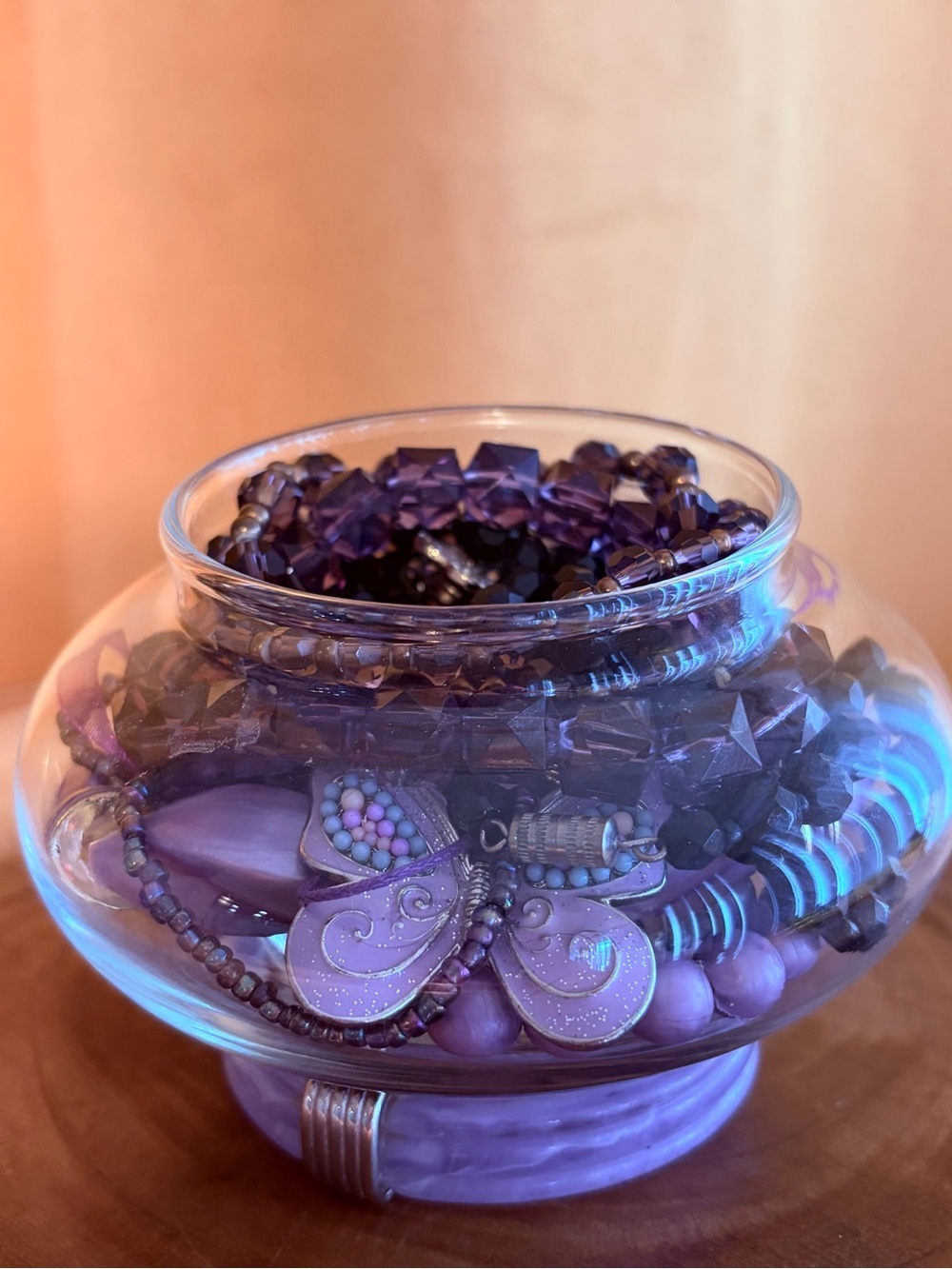 Whimsy Purple Jewellery Jar
